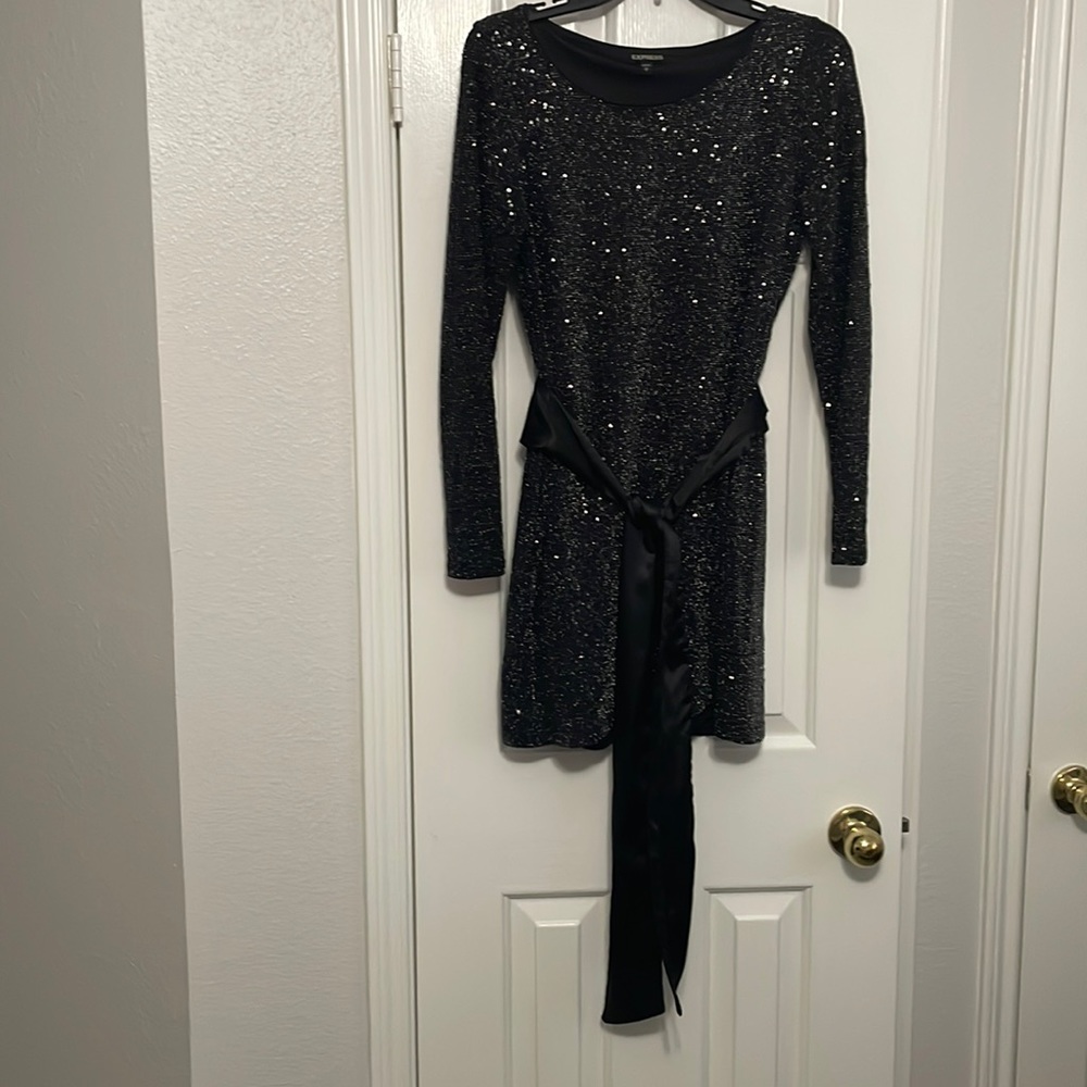Express Sequined mini dress.